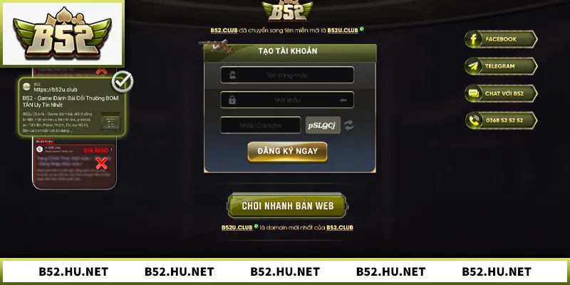 Hướng dẫn chi tiết đăng ký B52 an toàn nhanh chóng